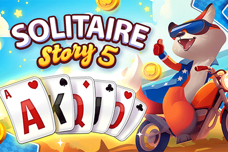 Jeu Solitaire Story TriPeaks 5