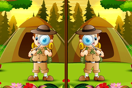Jeu 5 Différences Camping