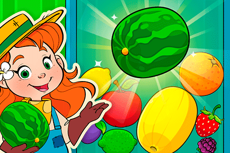 Jeu Striped Fruit Watermelon Land