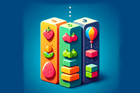 Jeu Super Arcade Fruits Spears and Cubes