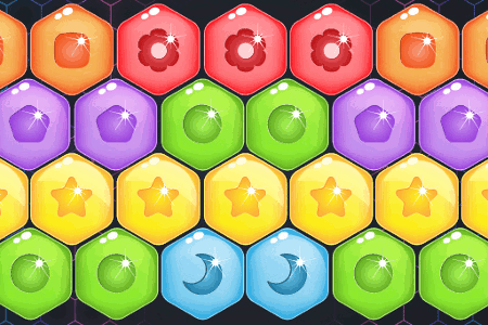 Jeu Sweet Candy Hexa Puzzle