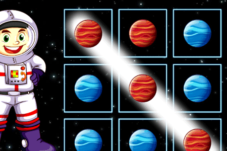 Jeu Tic Tac Toe Planètes