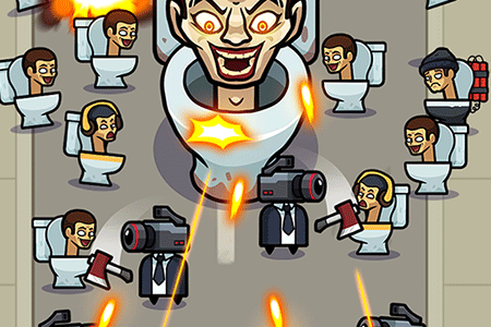 Jeu Toilet Fight Police vs Zombie