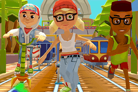 Jeu Train Surfers