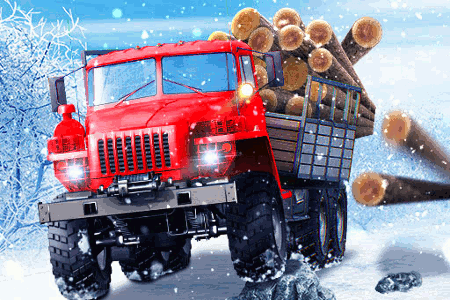 Jeu Truck Driver Snowy Roads