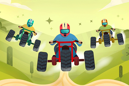 Jeu Two Carts Downhill