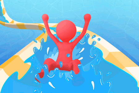 Jeu Waterpark Slide Race