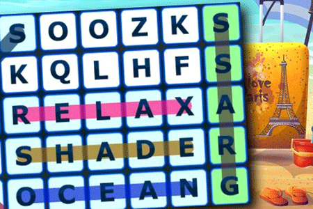 Jeu Mots Cachés Été