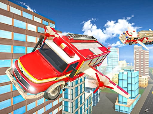 Jeu Simulateur de Camion de Pompier Volant