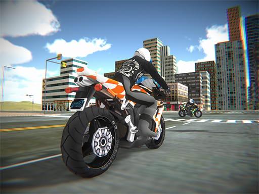Jeu Simulateur de Moto de Police Urbaine