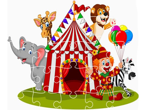 Jeu Puzzle Festif des Animaux en Folie