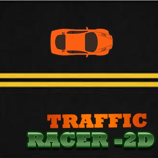 Jeu Course dans le Trafic 2D: Évitez les Collisions à Toute Vitesse!