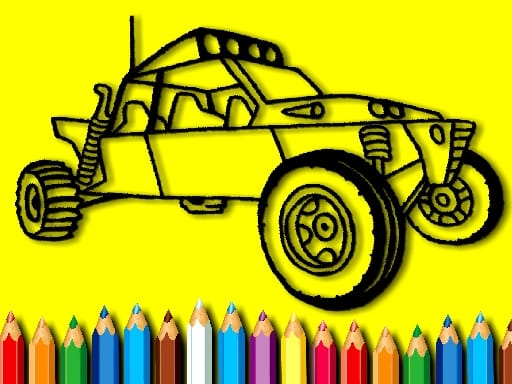 Jeu Livre de Coloriage Voitures de Rallye BTS