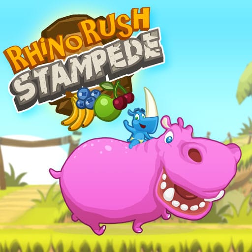Jeu Rhino Rush Stampede : La Course Fruitée