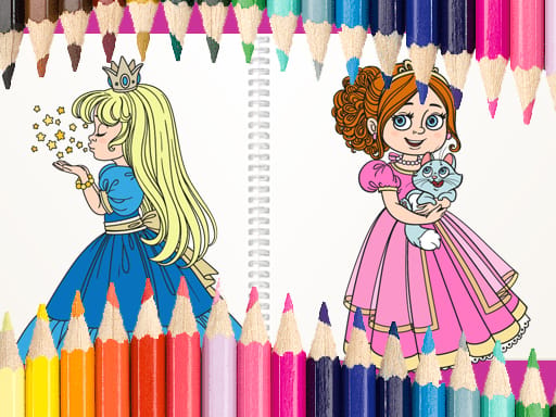 Jeu Belles Princesses Cahier de Coloriage
