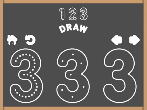 Jeu 123 Dessine: Apprends à Tracer les Chiffres en t