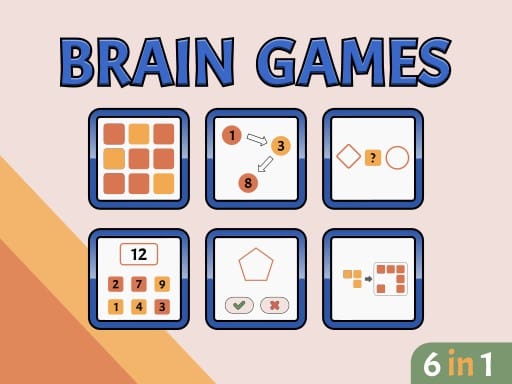 Jeu Jeux Cérébraux: 6-en-1 pour Entraîner votre Esprit
