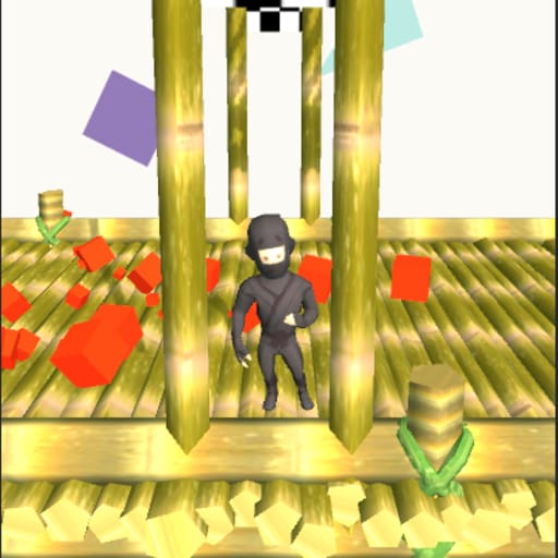 Jeu Ninja Master 3D: Course Effrénée dans la Forêt de Bambou