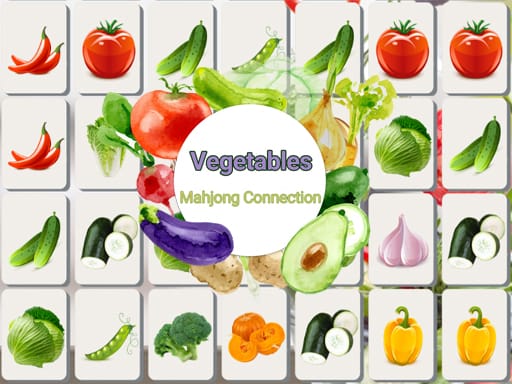 Jeu Mahjong Connect Légumes