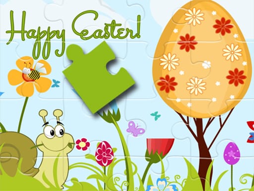 Jeu Puzzle de Pâques Joyeux: Casse-tête Printanier