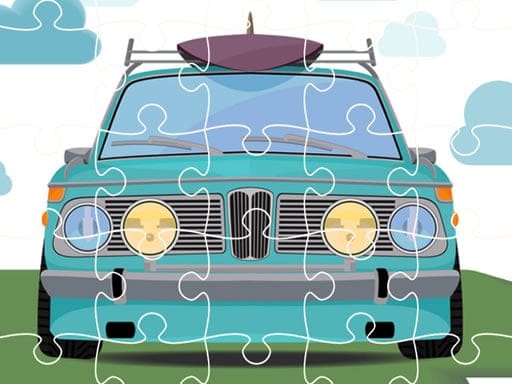 Jeu Puzzle Voiture Rétro