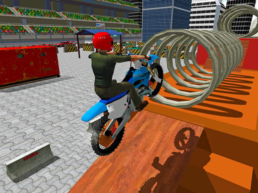 Jeu Cascades Extrêmes en Moto Tout-Terrain