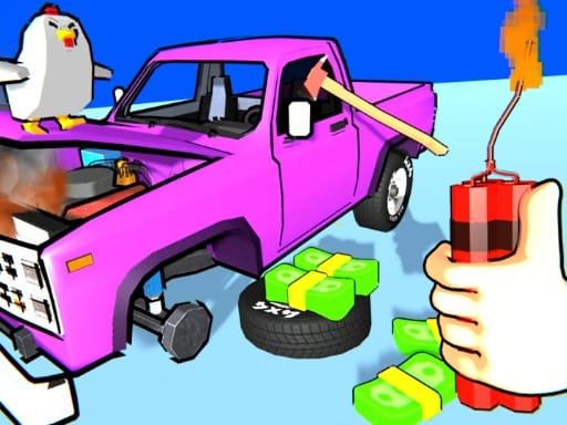 Jeu Démolition Totale: Explosez la Voiture en Mille Morceaux!