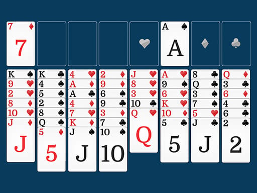Jeu Freecell Solitaire – Défi Cœur et Cartes