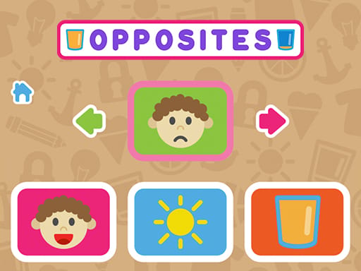 Jeu Les Opposés: Apprends en t