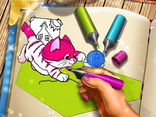 Jeu Livre de Coloriage des Animaux de Compagnie