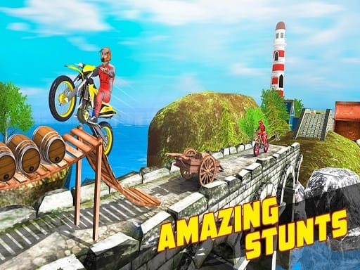 Jeu Cascades Folles: Défis Extrêmes en BMX 3D