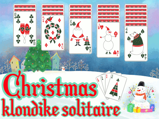 Jeu Solitaire Klondike de Noël