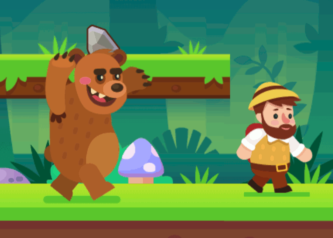 Jeu Course Poursuite dans la Jungle