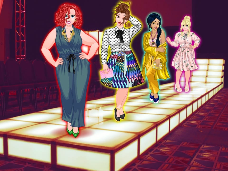 Jeu Défilé Royal des Princesses Plus Size