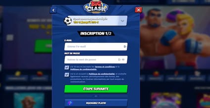 Inscription Bigclash