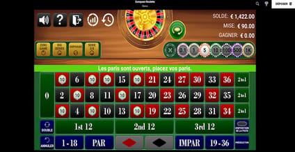 Jeu de roulette Européenne