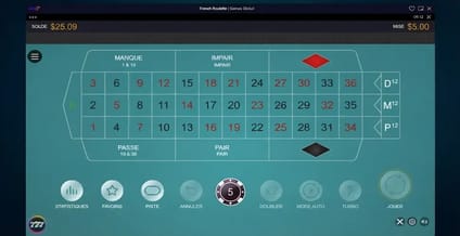 Roulette française gratuite