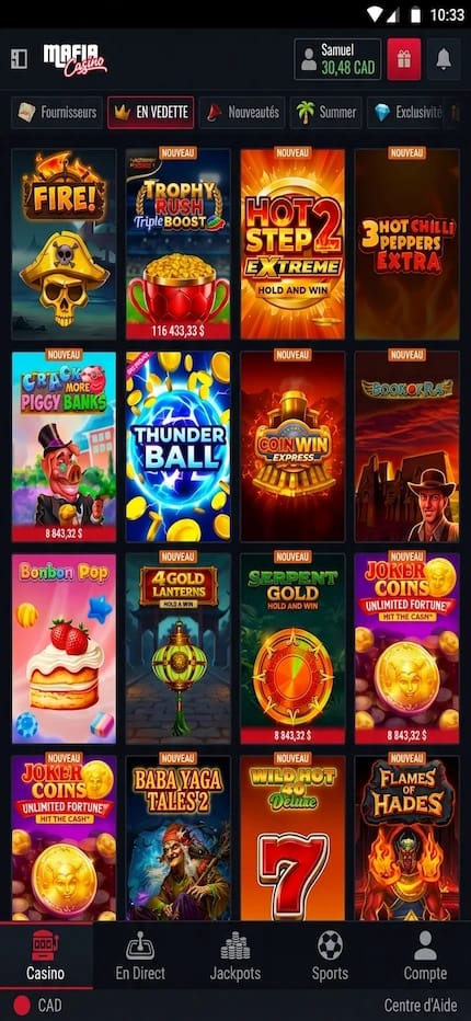 Meilleurs casinos en ligne canada
