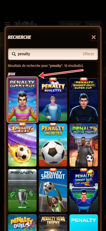 le titre Penalty Shoot Out d