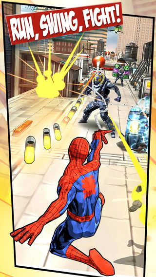 Application Spider-Man Unlimited sur iPad, iPhone et Android