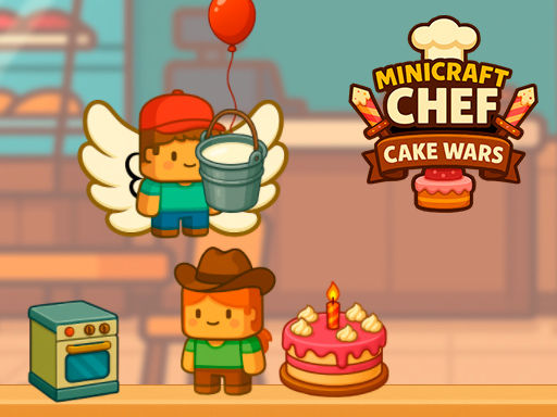 Jeu Guerre des Gâteaux : Chef Minicraft