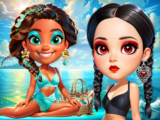Jeu Frénésie de Mode Océanique: Chic des Vagues