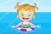 Jeu B&eacute;b&eacute; Hazel &agrave; la plage