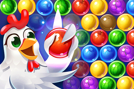 Bubble Shooter Farm Fruit