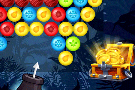 Jeu Bubble Shooter Golden Chests