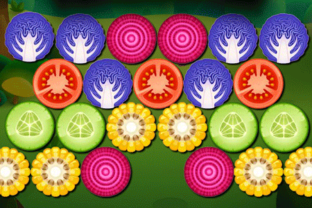 Jeu Bubble Shooter Vegetables