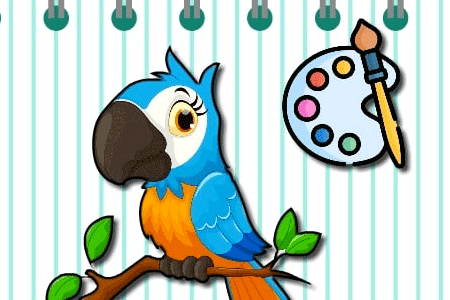 Jeu Coloriages Perroquet