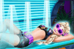 Jeu Elsa au solarium