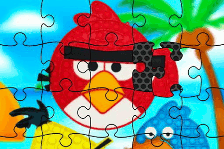 Jeu Puzzle Angry Birds Pop It