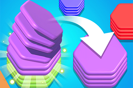 Jeu Hexa Sort 3D